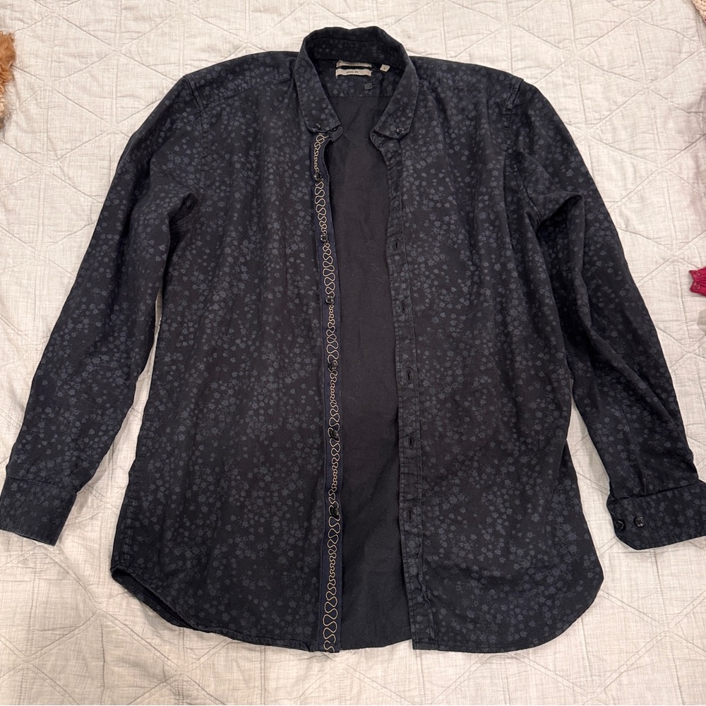 Bottega Veneta Black Casual Button Down Shirt